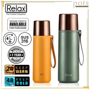 Relax Stainless Steel SUS316 Thermos Water Bottle Thermal Flask Air Botol Tahan Panas 保温壶保温瓶 (500ml/1000ml) - D4950M