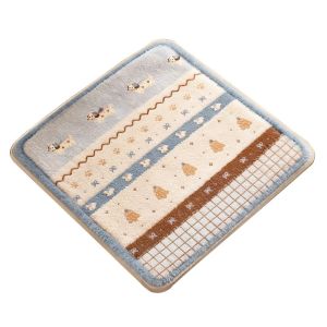 OUTOPEAN 40x40cm Đệm ghế Giả Cashmere Chống trượt Đệm ghế bếp Phim hoạt hình Mềm mại Đệm ghế ăn Ghế ăn