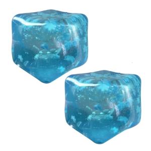 Stress Reduce Ice Cubes Hand Exercise Sensory Squeeze Toy for Adult Kids Stress Management Relaxation Stress Reliver 2x