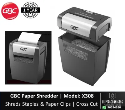 GBC ShredMaster X308 Paper Shredder | Cross Cut Shredder | 15 Litres Bin | Local Singapore Stock | 1 Year Warranty.