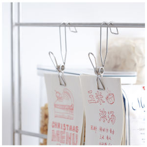 ตัวหนีบโลหะพร้อมขอแขวน พร้อมส่ง