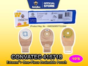 416718 - Convatec Esteem®+ 20-70mm One-Piece Drainable Closed Pouch Invisiclose Filter 10S plus