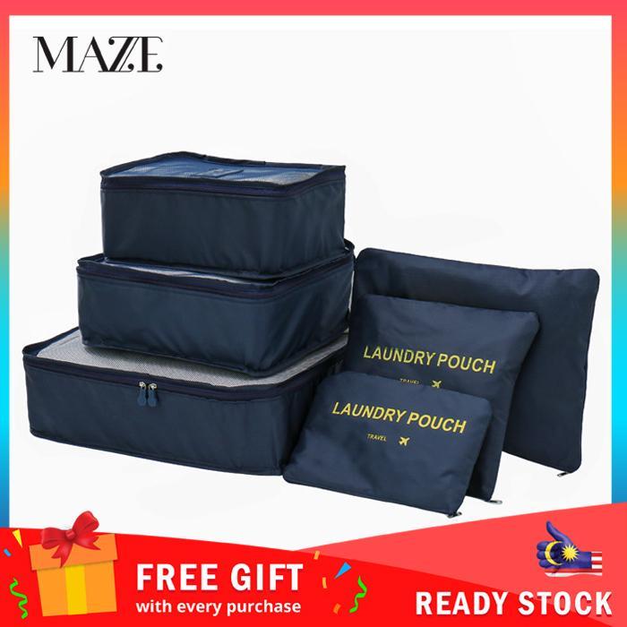 MAZE Champ 6 In 1 Storage Bag Set, Waterproof Compact Luggage & Laundry Organizer Pouch
_voghion.com