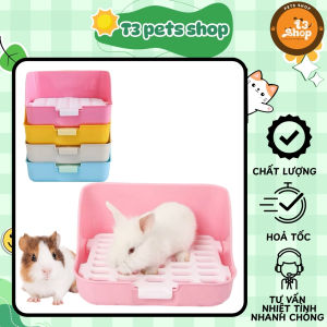 khay vệ sinh chữ nhật dành cho thỏ bọ - T3 PETS SHOP