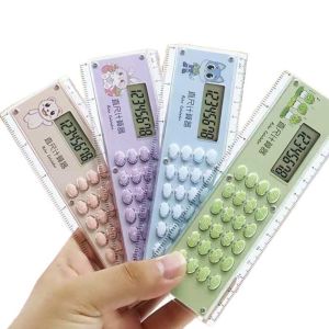 EQUITY 8 chữ số Thước thẳng có máy tính Siêu  15cm Dụng cụ vẽ văn phòng phẩm  Dễ thương Thước đo cho học sinh Văn phòng