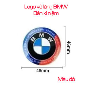 Bộ logo Kỉ niệm 50 năm BMW gồm: Logo trước 82mm logo sau 74mm vô lăng và chụp mâm 68mm cho xe BMW (màu đen màu đỏ). Kiniem50