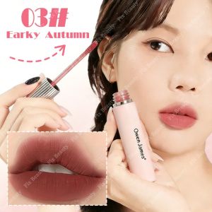6 Colors Nude Lip Gloss Waterproof Matte Liquid Lipstick Cute Pink Tube Lip Gloss Velvet Lip Tint Makeup Cosmetics