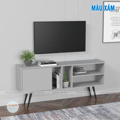 Kệ Tivi Để Sàn Phong Cách Hiện Đại Chất Liệu Gỗ MDF KT 1.2m - 1.4m Nội Thất An Nhiên (TV02)
