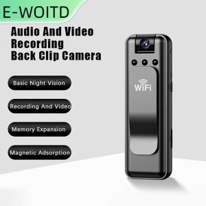 【E-WOITD】 กล้อง ° หมุนได้1เซ็ตกล้องถ่ายกลางแจ้งความละเอียดสูง180มีกล้องถ่ายวิดีโอดิจิตอลมือถือขนาดเล็กเครื่องบันทึกบังคับใช้กฎหมาย