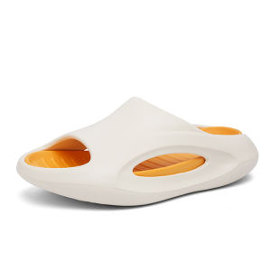 EDM Slippers for mens New Korean Sandals Summer Fashion Beach Shoe Mens Slippers Non-slip Mens Leather Flip-Flop Outdoor Walking Shoes