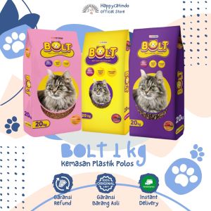 [FREE PROTEKSI KERUSAKAN] Makanan Kucing Kering BOLT 800 GR GRATIS SNACK Kemasan Freshpack