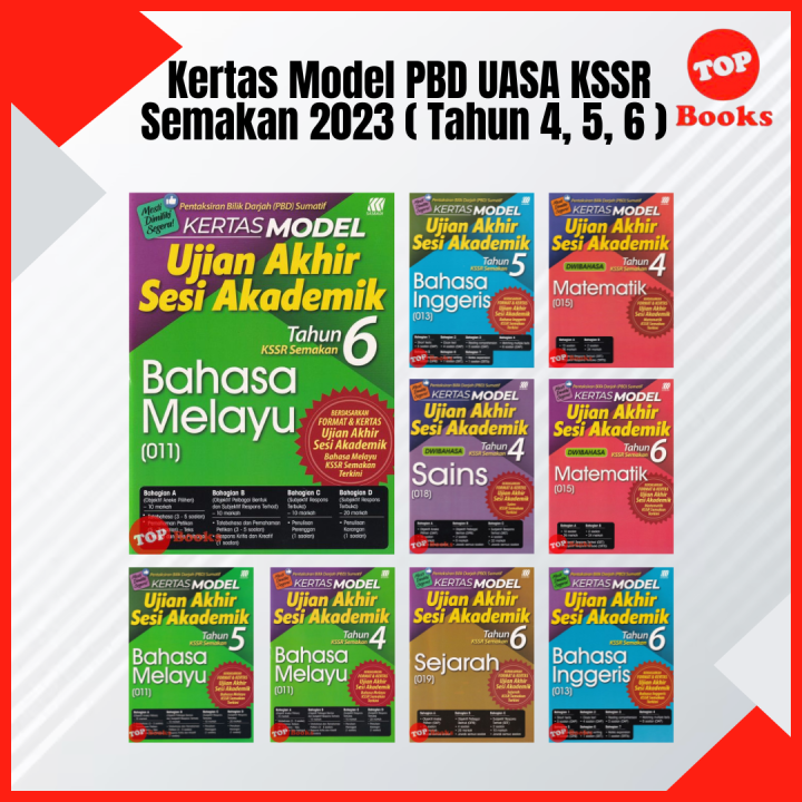 Topbooks Sasbadi Buku Latihan Kertas Model Pbd Uasa Kssr Semakan Tahun Lazada