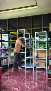 Metal Shelf ชั้นเหล็ก ชั้นวาง ชั้นวางของ ขนาด 3/4/5/6ชั้น สูง120/180/200 วัสดุทำจากเหล็ก สีดำ สีขาว ชั้น วาง ของ 5 ช่อง ชั้นวางของเหล็ก ชั้นวางของหลายระดับแบบตั้งพื้น