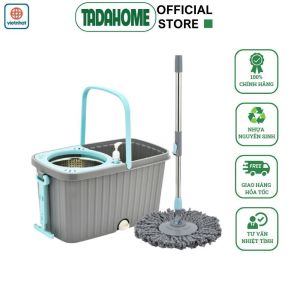 Bộ Lau Nhà Thông Minh Xoay 360 Độ VIỆT NHẬT 9558 Cây Lau Nhà 360 Độ Kèm Thùng Bánh Xe - TADAHOME