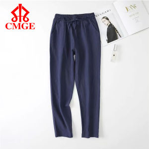 CMGE Korean Fashion Cotton and Linen Casual Pants For Women #9158