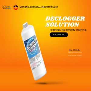 ICHEM PRODUCTS DECLOGGER SOLUTION LITER (ALKALINE BASED DRAIN OPENER DRAIN CLEANER Concentrated Bathroom Kitchen Pipes Toilet Clogged Remover Cleaner Professional Cleaning Drainer Tub Plunger Restroom Kitchen Bath)