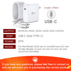 For Mac- Book Charger 45W-140W Magnetic Mag1-3 and USB C Laptop Charger Suitable for Mac- Book Air 11 inch – 16 inch