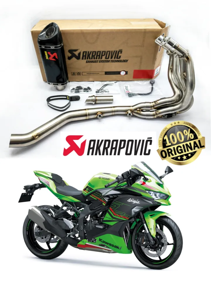 S-K2R3-APC AKRAPOVIC Original Exhaust Kawasaki ZX25R Muffler