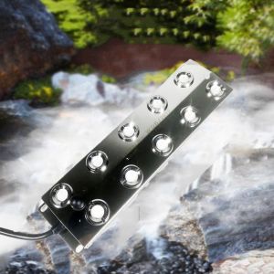 Alat Pembuat Kabut Mist Maker Ultrasonic Atomization 10 Heads Silver WQBJ2010 PENG FEI