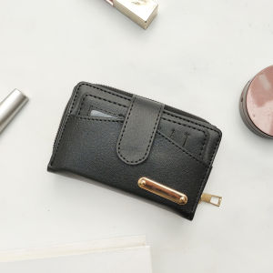 Dompet lipat mini kulit sintetis dompet kartu uang kertas dan koin dompet simple cewek kekinian