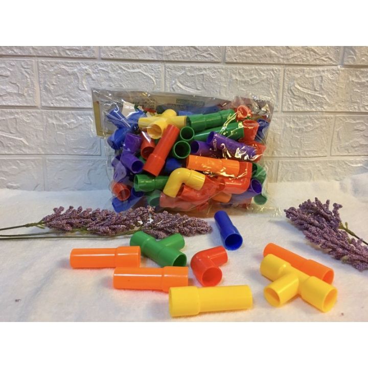 Best seller: manipulatives Connecting colorful Pipes for fine motor skills  educational toy Lazada PH