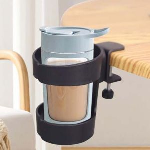 GAOSU Punch-Free ที่วางแก้วบนโต๊ะ พลาสติกทำจากพลาสติก ป้องกันการรั่วไหล ชั้นเก็บถ้วย มัลติฟังก์ชั่ พร้อมตะขอเกี่ยว ชั้นเก็บของแบบตั้งโต๊ะ สำหรับบ้าน