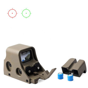 Tan 551 Red Green Dot Sight Scope Tactical Optical Collimator Sight Scope with 20mm Mount