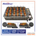 Homelux Portable Gas Stove 2 in 1 Infrared Cassette Grill Plate & Pan BBQ Stove Skewer Camping High Quality HPB-8008B Dapur Gas. 