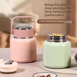 UUMIR Large Capacity Stewing Cup Leak-Proof Storage Portable Food Jar Gifts 900ML Stewing Pot
