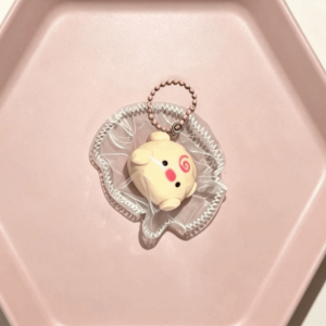 HOUCHU Food-Grade Silicone Animal Squishy Keychain Soft Mochi Mini Cute Animals Squeeze Keychain Fun Cream Mold Fidget Toy Keyring Adults