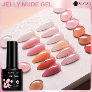7ml Jelly Gel Polish Semi-transparent Nude Pink Color Gel Polish French Gel Nail Varnishes Soak Off UV LED Gel Nail Art Manicure