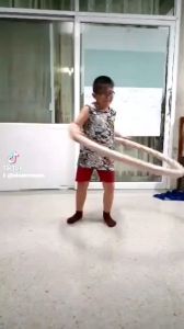 ฮูล่าฮูปจัมโบ้หุ้มโฟมหนัก 2 กิโลกรัม ซับนิ่มหน่า 10 ซม.เล่นแล้วไม่เจ็บตีหน้าท้องได้ดี