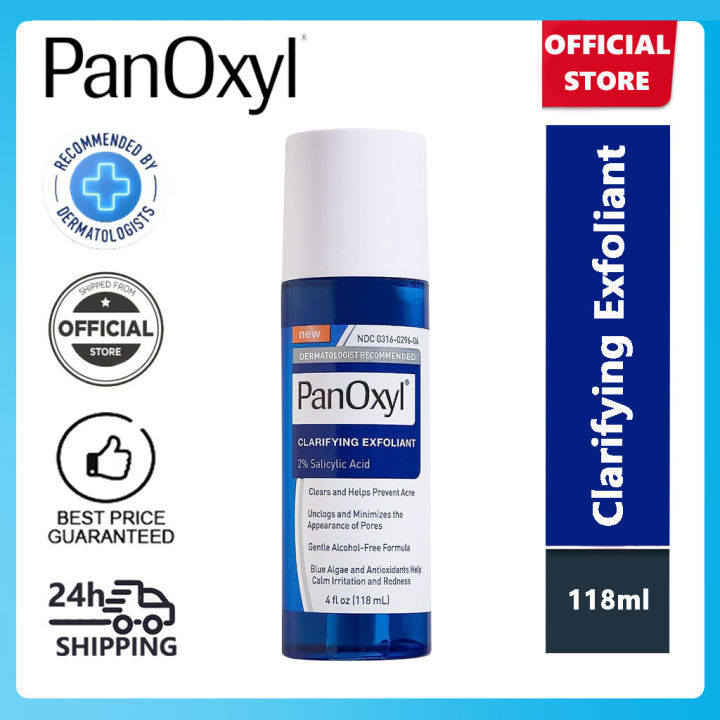 Panoxyl Clarifying Exfoliant With 2 Salicylic Acid Bha Liquid Exfoliant For Face Acne Prone 6528