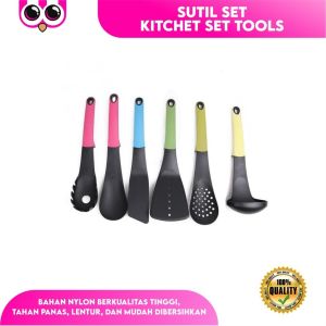 SUTIL SET / KITCHET SET TOOLS/ SUTIL SET PUTAR KUALITAS BAGUS SPATULA