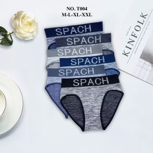 3 pcs | CD SPACH T004 Seamless Celana Dalam Pria Dewasa Motif Corak Warna Random