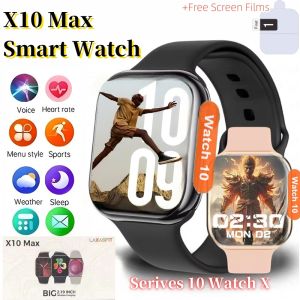 Original X10 Max HD 2.03 inch Smart Watch Dynamic Island Bluetooth Call Blood Oxygen Monitoring Sport Fitness Tracker Men Women Series 10 Watch X