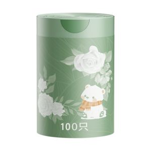 Garbage Bag 100Pcs Camellia Scented Portable Tear-Free Thickened Large Garbage Bag 加厚免撕垃圾袋
