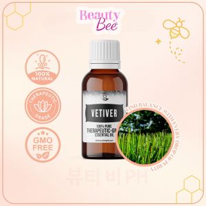 Beauty Bee Philippines Vetiver Essential Oil – PureExtract™ Deep Calm Grounding & Restorative Power