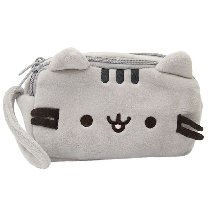 THREADJOY Novelty School Supplies Cute Cartoon Wallet Bags Cosmetic Pouch Makeup Bag Plush Storage Bag Plush Pencil Case Pencil Bag
