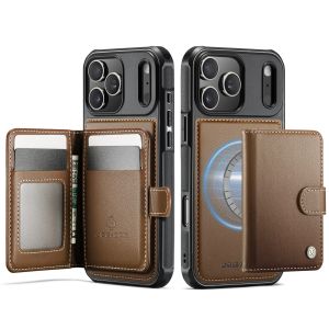 Magnetic Buckle Wallet Phone Case For iPhone 18 Pro Max 17 16 15 14 Luxury PU Leather Flip Card Holder Cover Shockproof Protective Casing With Multiple Card Slots