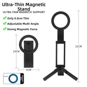 UTOPUS mini Giá đỡ điện thoại Có thể gập lại Từ tính Giá đỡ điện thoại thông minh  Di động Giá đỡ điện thoại di động bỏ túi Ngoài trời