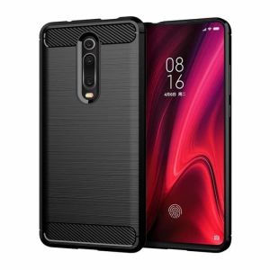 XIAOMI REDMI K20 PRO K20 CASE IPAKY KARBON SOFTCASE SILIKON KARET BLACK CARBON CASING COVER