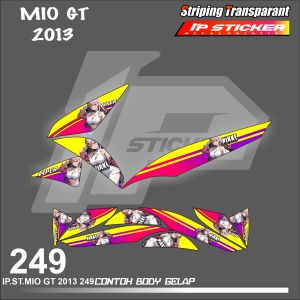 MIO GT 2013  (COD) STIKER STRIPING MOTOR YAMAHA MIO GT2013 HOLOGRAM DAN TRANSPARAN