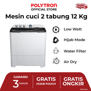 POLYTRON Mesin Cuci Primadona Giant 2 tabung 12 Kg PWM 1203X