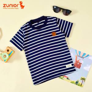 Baju Anak Motif Garis Zunior Usia 1-10 Tahun 7 Pilihan Warna