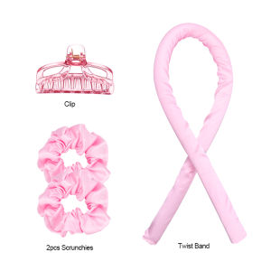 Women Heatless Hair Curlers Heatless Curling Wand Headband Lazy Curler Set Silk Ribbon Curlers Sleeping Soft Wave Molds DIY Hair Styling Tools