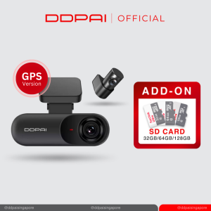 DDPAI Mola N3 Pro Front and Rear 1600P HD Vehicle Drive Auto Video DVR GPS Dash Cam