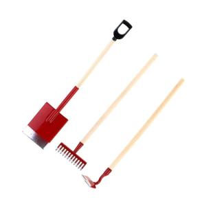 3pcs Dollhouses Gardening Tools Shovel Rake Hoe Set In 1/12 Scale For Creating Miniature Gardens