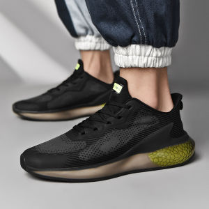 Prikol Import Sepatu Sneakers Pria Model Terbaru Olahraga Lari Klasik Anti Slip Running Lentur Karet Jogging Kekinian Shoes 308
