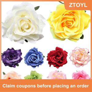 【ZTOYL】 Kẹp tóc hoa hồng cô dâu Ghim Cài tóc phụ kiện tiệc Phù Dâu đám cưới kẹp tóc